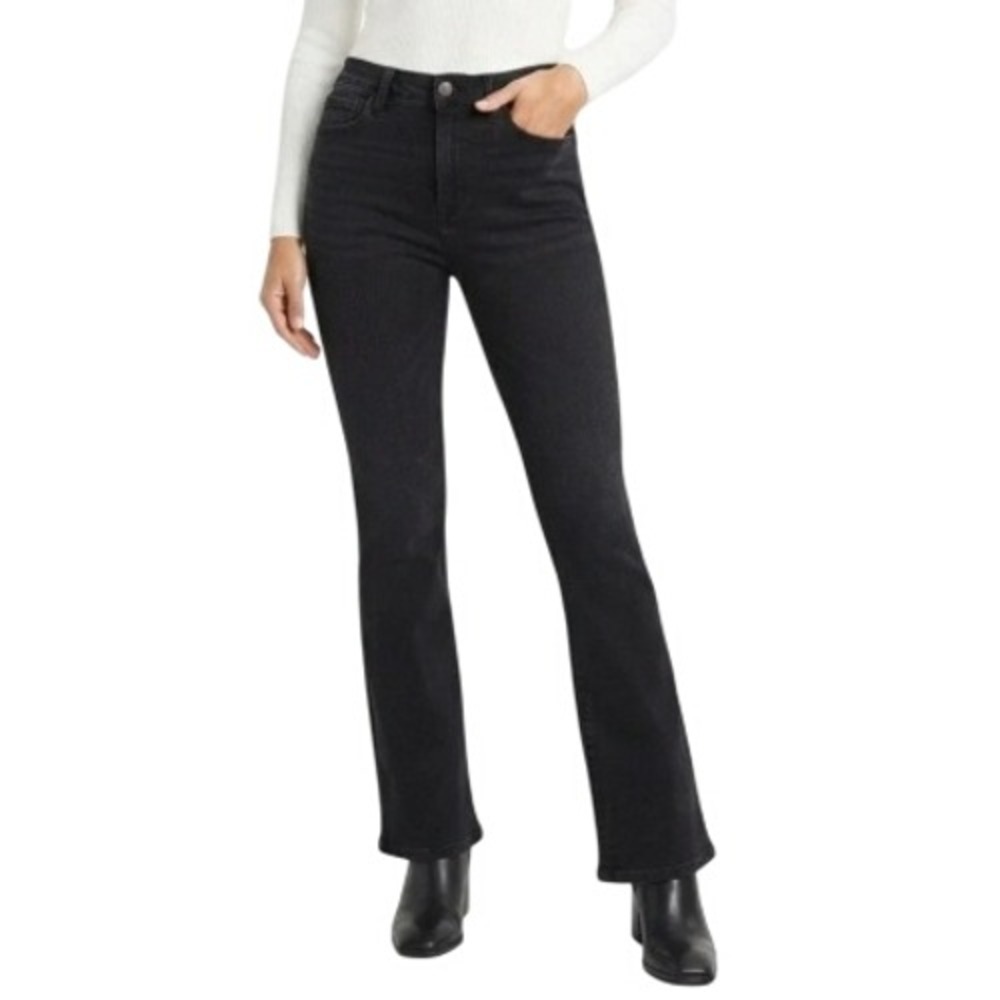 BKE Womens 28 Black Parker Universal Fit High Rise Bootcut Jeans
